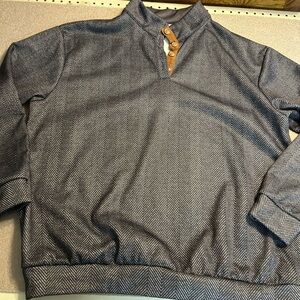 Men’s Western Vintage Herringbone Print Sweatshirt 2XL